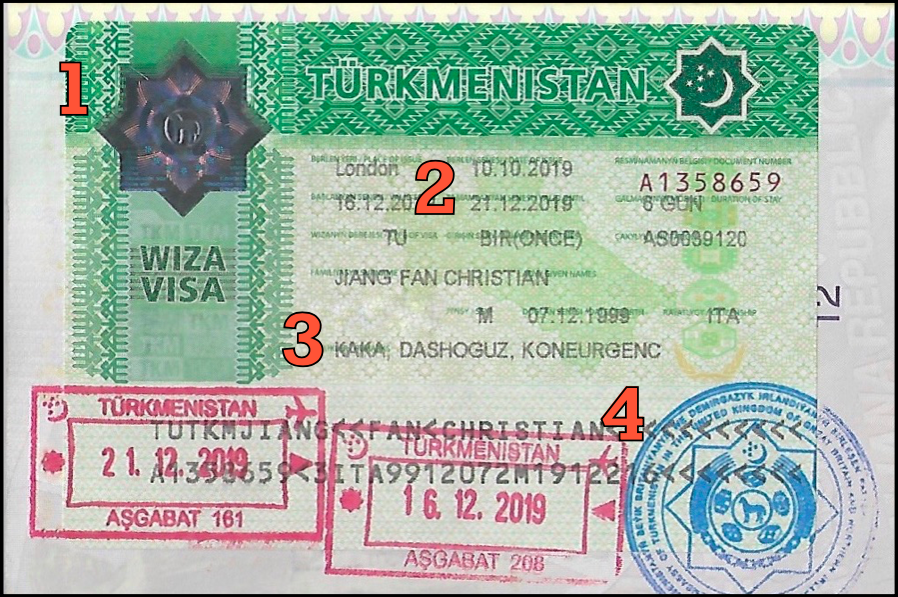 Turkmenistan Visa Details